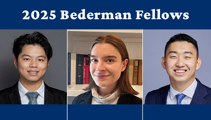 2025 Bederman Fellows banner
